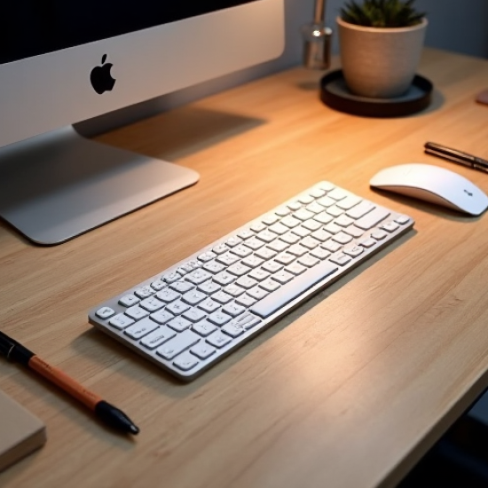 NovaPad E3 Wireless Office Keyboard 2.4GHz Full-Size Silver