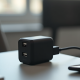 PowerFlow M4 18W USB-A Quick Charge 3.0 Wall Adapter Black
