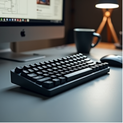 PulsePad V3 Wired USB Keyboard Mechanical Blue Switch Gray