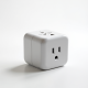 PulseVolt M2 USB-C Travel Adapter 65W GaN Universal Plug White