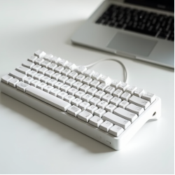 PulseKeys S1 Wired Membrane Keyboard 104-Key Quiet White