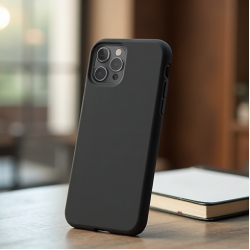 SlimFit M9 Liquid Silicone Premium Soft Case Midnight Black