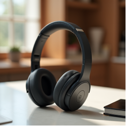 EchoBeats R3 Over-Ear Bluetooth ANC Headphones 60H Gray