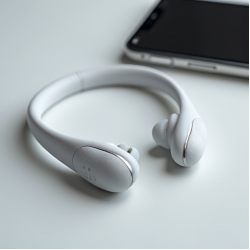 AeroSound X4 Neckband Earphones Bluetooth 5.1 Magnetic White