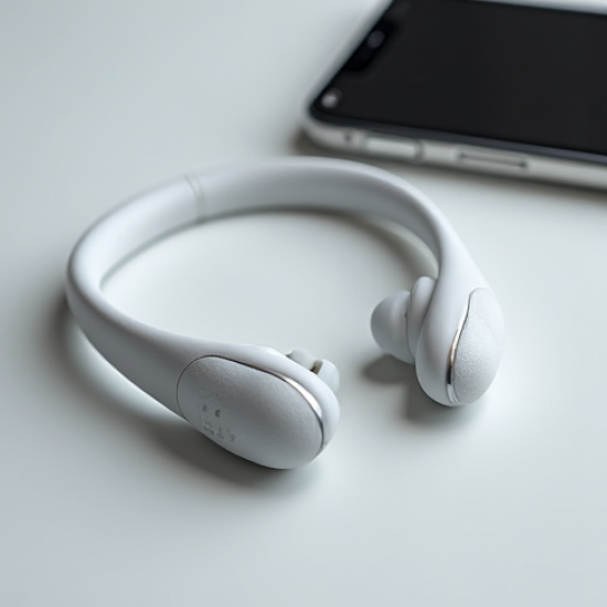 AeroSound X4 Neckband Earphones Bluetooth 5.1 Magnetic White