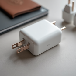 AeroVolt Z7 100W USB-C GaN 4-Port Travel Charger Compact White