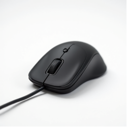 NovaSpark E8 Wired Optical Mouse USB 3-Button 800 DPI Black