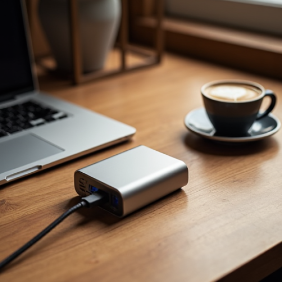 ZenVolt M9 60W Multi-Port GaN Charger 3xUSB-C 1xUSB-A Silver