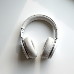 NovaSound E3 Over-Ear Headphones ANC Foldable 50H White