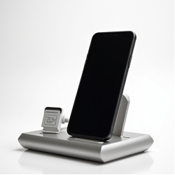 PulseVolt Z3 4-in-1 Charging Station Dock Desk Organizer Silver