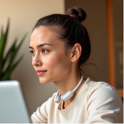 SoundPods Z9 Neckband Earphones Bluetooth 5.0 Magnetic White