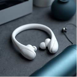 AeroSound X4 Neckband Earphones Bluetooth 5.1 Magnetic White