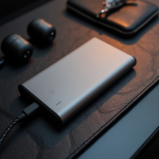 PulseVolt V3 8000mAh Mini Power Bank Pocket-Size USB-C Gray
