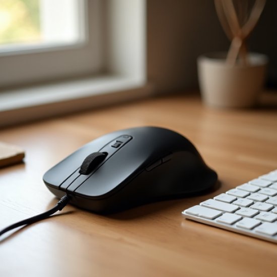 NovaSpark M2 Wired Ergonomic Mouse USB 1600 DPI Black