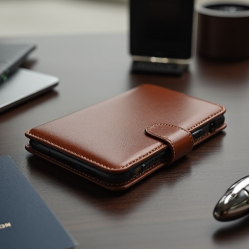 NovaCover R7 Bi-Fold Genuine Leather Case Multiple Card Pockets