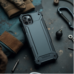 NovaCover R6 Rugged Holster Belt Clip Phone Case Black Gray