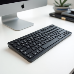 AeroPad X4 Bluetooth Slim Compact Keyboard Multi-Device Black