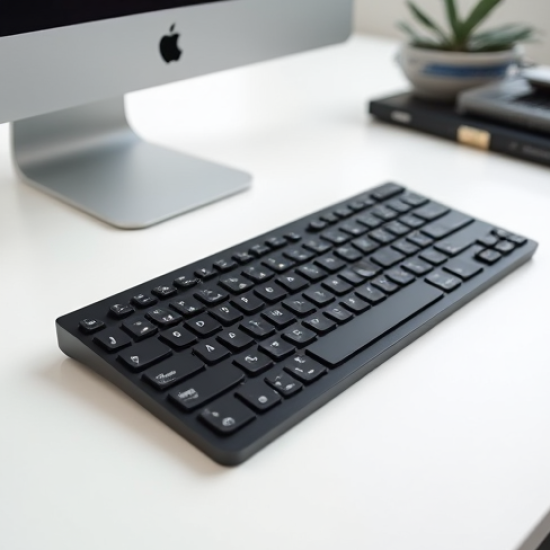 AeroPad X4 Bluetooth Slim Compact Keyboard Multi-Device Black