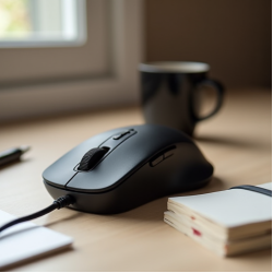 AeroScroll Z4 Wired Optical Mouse USB 800 DPI Black