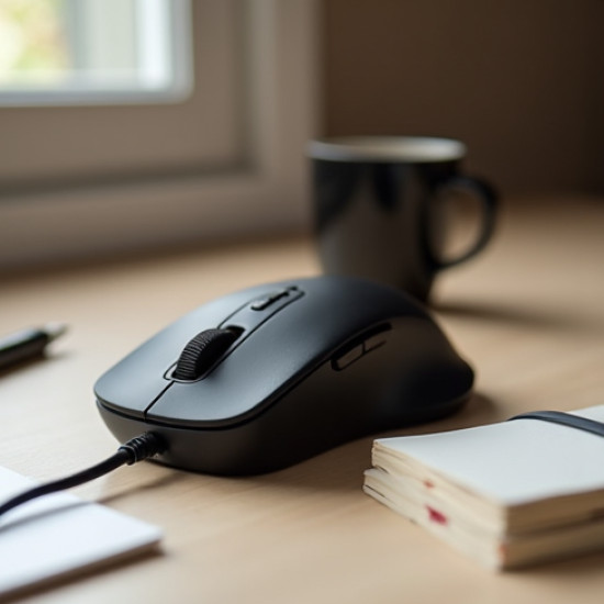 AeroScroll Z4 Wired Optical Mouse USB 800 DPI Black