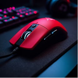 PulseScroll X2 Wired Gaming Mouse RGB 12000 DPI Red