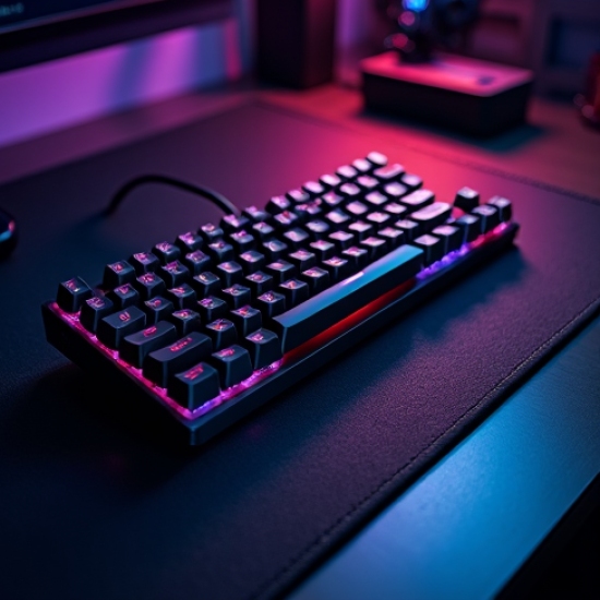 TechKeys E7 Gaming RGB Mechanical Keyboard Speed Switch Black