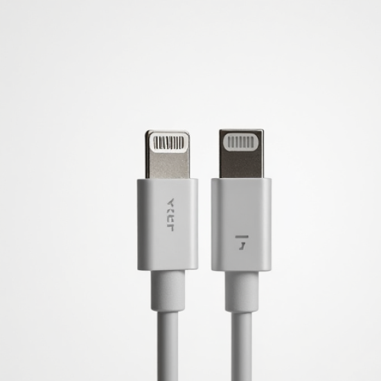VoltCharge S6 1m USB-A to Lightning Cable MFI 2.4A White