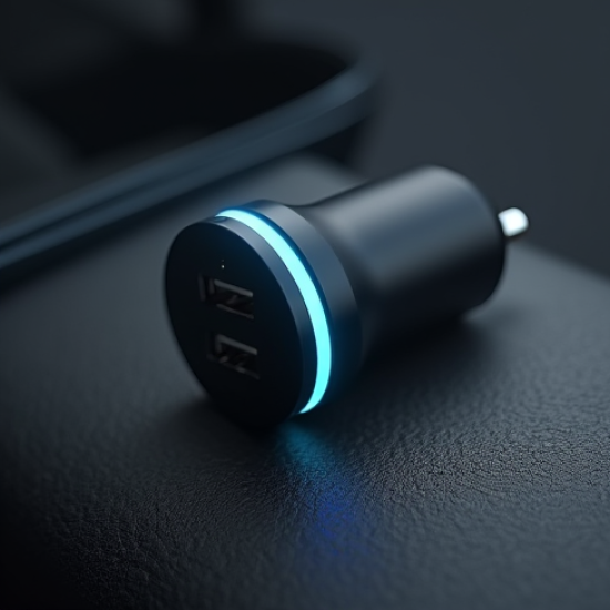 VoltCharge R4 Car Charger Dual USB 24W Fast Charge Black