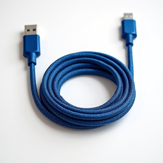VoltCharge V7 Micro USB Cable 2.4A 1.5m Nylon Braided Blue