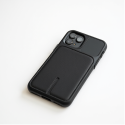 SlimFit V3 Minimalist Wallet Case 3-Card Slot Magnetic Black