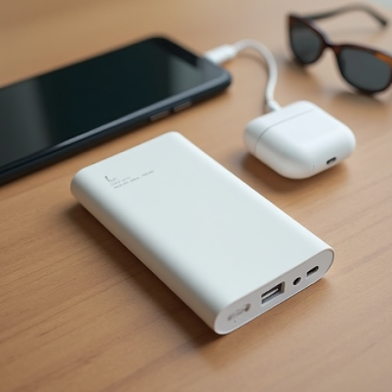 PowerFlow S9 5000mAh Slim Power Bank USB-C 20W White
