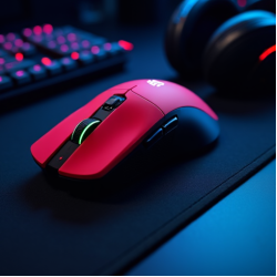 NovaMouse Pro Wireless Gaming Mouse RGB 16000 DPI Red