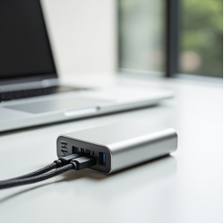 ZenVolt M9 60W Multi-Port GaN Charger 3xUSB-C 1xUSB-A Silver