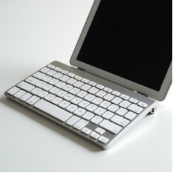 SwiftKeys V1 Bluetooth Compact Slim Keyboard 87-Key White