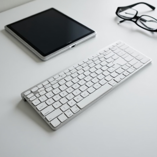 SwiftKeys V1 Bluetooth Compact Slim Keyboard 87-Key White
