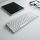 SwiftKeys V1 Bluetooth Compact Slim Keyboard 87-Key White