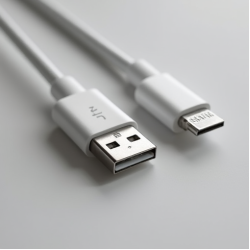 VoltCharge S6 1m USB-A to Lightning Cable MFI 2.4A White