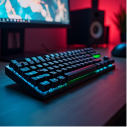 NovaPad Pro Gaming Mechanical Keyboard RGB Speed Switch Gray