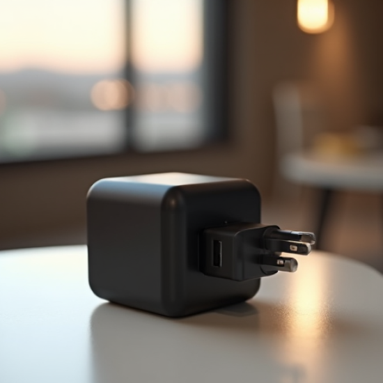 PowerFlow Z2 Dual USB-A Wall Charger 12W Compact Foldable Black