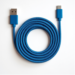 ZenVolt G6 Micro USB Charging Cable 3A Nylon Braided 6ft Blue