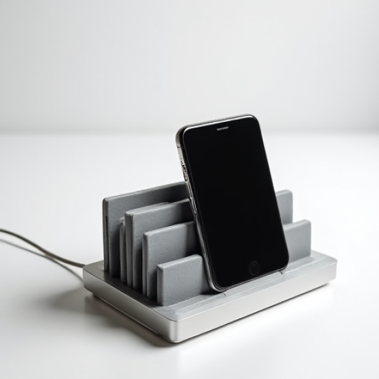 ZenCharge E8 Desktop Charging Station 6-Slot Organizer Silver