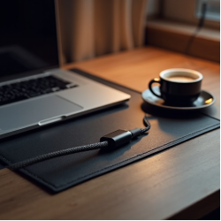 AeroCharge E4 USB-C to USB-C Braided Cable 100W 6ft Gray