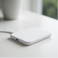 VoltCharge Z6 Triple Coil Wireless Charging Pad 15W White