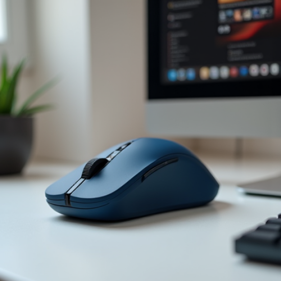 SwiftClick M1 Wireless Vertical Ergonomic Mouse 6-Button Blue