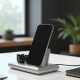 PulseVolt Z3 4-in-1 Charging Station Dock Desk Organizer Silver