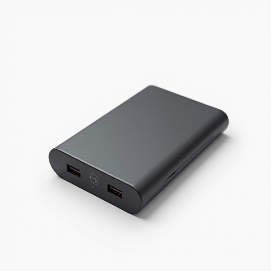 PulseVolt V3 8000mAh Mini Power Bank Pocket-Size USB-C Gray
