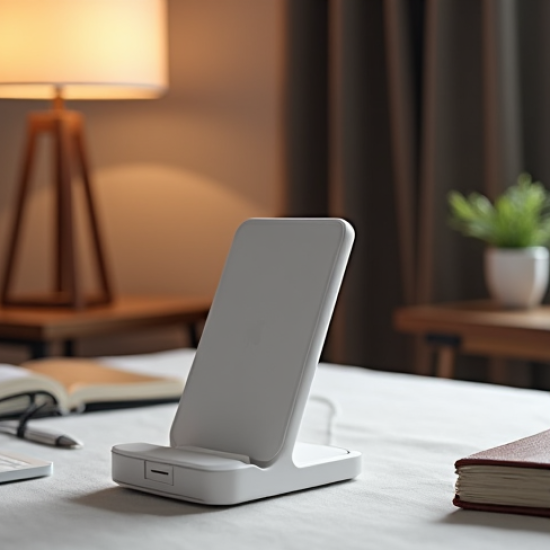 VoltCharge E7 Wireless Charger Stand 10W with LED Indicator White