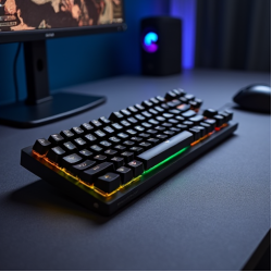 TechPad R4 Gaming RGB Keyboard Wired Red Switch Blue