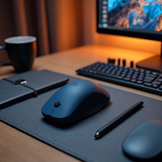 SwiftClick M1 Wireless Vertical Ergonomic Mouse 6-Button Blue