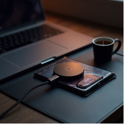 ZenCharge E2 Magnetic Wireless Charging Cable Snap-On 15W Gray